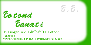botond banati business card